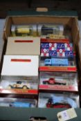 65x Matchbox Models of Yesteryear in maroon boxes, etc. Including; Ford Model T vans, 1929 Morris