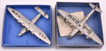 2 Dinky Toys. An Empire Flying Boats. Caledonia G-A DHM boxed and a Clipper III Flying Boat, USA