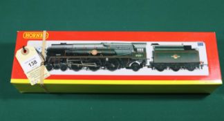 A Hornby 'OO' gauge BR Merchant Navy class 4-6-2 Tender Locomotive (R2466). 'General Steam