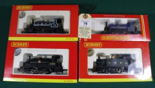 4x Hornby 0-4-0T locomotives. R2304; GWR loco, 101. R255; Highland Railway, Loch Ness 8. R2960; BR