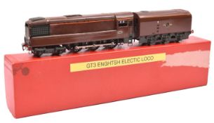 A white metal kit-built OO gauge BR GT3 locomotive. English Electric gas fired 4-6-0 tender