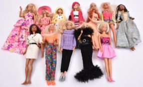 Approx 50 Barbie Dolls by Mattel, etc. Modern examples, most fully dressed in glamourous outfits.
