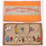 A rare Britain's Mammoth Circus set No.1443. Comprising 4 horses- 2 trotting and 2 prancing, lady to