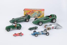 A quantity of Single-seat Racing Cars. Many smaller scale by Mercury, Wrenn, Dinky, Corgi, AFWO,