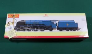 A Hornby OO BR Coronation Class 4-6-2 locomotive (R3682). Duchess of Gloucester 46225, in lined blue