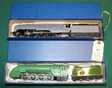 An unusual pair of adapted/kit built OO tender locomotives. An LNER Gresley hi-pressure 4-6-4, '