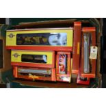 18x OO gauge railway items. Including an Oxford Rail 0-6-0 Dean Goods tender locomotive, ROD 2308,