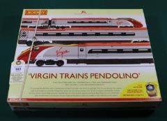 A Hornby OO Virgin Trains Pendolino train pack (R2467). 4-car EMU set comprising Kitchen First