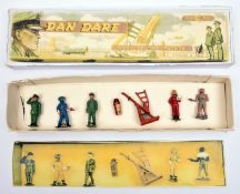 Crescent set of Dan Dare figures and accessories 'Pilot of The Future'. Comprising 5 figures, rocket