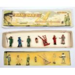 Crescent set of Dan Dare figures and accessories 'Pilot of The Future'. Comprising 5 figures, rocket