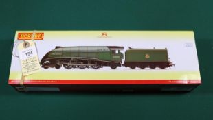 A Hornby OO BR Class A4 4-6-2 locomotive (R3522). Miles Beevor 60026, in lined Brunswick Green