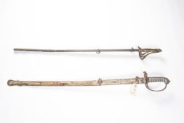 An 1827 pattern Rifle Regiment officer's sword, with 1845 pattern blade, and an 1822 pattern