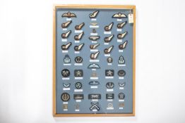 A very comprehensive collection of RAF embroidered proficiency badges, dated from 1918-1970,