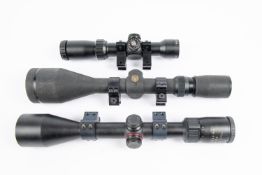 3 good telescopic sights: Simmons Whitetail Classic 3.5-10x50; Simmons 2.8-10 x 44 WA Aetec; and