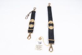 A set of Third Reich Kriegsmarine officers dagger hanging straps. VGC £150-180