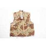 A modern US Army camouflage jerkin type smock, sleeveless desert type. GC £50-60