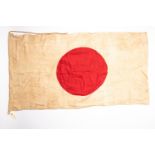 A Japanese stitched flag, 60" x 33". GC £65-70