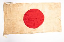 A Japanese stitched flag, 60" x 33". GC £65-70