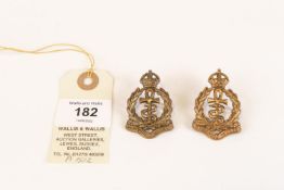 A near matching pair of RAF Medical Branch OR's collar badges, 1918-1932. GC £50-80