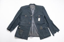 A Post 1953 RAF jacket, sleeve ranking removed. GC £25-30