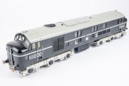 An O gauge LMS Class D16/1 Co-Co diesel locomotive. Ivatt designed locomotive, 10000, in black and