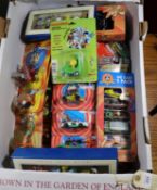 Quantity of boxed and carded Warner brothers Looney tunes models and character figures, by Ertl, 9
