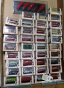 41x Oxford Diecast 1:148 scale (N gauge) London Transport and London Country buses, trolleybuses and