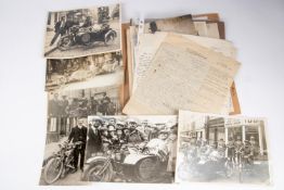 Hugh Gibson, Motorcyclist. An archive of photographs and letters relating to the racing motorcyclist