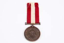 A London Private Fire Brigades Association Long Service medal. Awarded for Long Service and Good