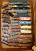 A quantity of 'OO' Model Railway by Hornby, Lima etc. 4 diesel and electric freight/passenger