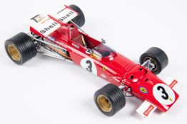 A Grand Prix Classics 1/18 scale 1970 Ferrari 312B Formula One Racing Car. In red with similar