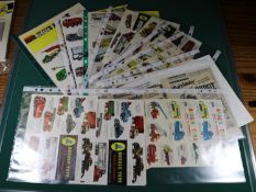 Quantity of Budgie leaflets and catalogues. Budgie fold out full colour cataloue showing the early