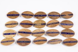 20x Railway Service badges. World War Two brass lapel badges including; 5x Southern Railway, 5x