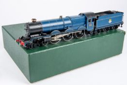 An OO gauge brass BR King Class 4-6-0 tender locomotive. Superbly finished as King John 6026, in