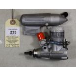 O.S. model aircraft engine for radio controlled aircraft. Model No. MAX 25FX /12660, complete with