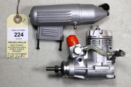 O.S. model aircraft engine for radio controlled aircraft. Model No. MAX 32SX /12970, complete with