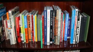 70+ Railway and bus related books together with 100+ Ian Allan etc ABC spotter's books including;