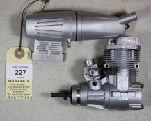 O.S. model aircraft engine for radio controlled aircraft. Model No. MAX 55AX /15610, complete with