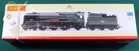 A Hornby '00' gauge BR rebuilt West Country class 4-6-2 Tender Locomotive 'Ottery St Mary' RN