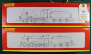 2 Hornby '00' gauge BR Flowler class 4F 0-6-0 Tender Locomotives. RN 44447 (R2276). In unlined black