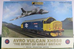 Graham Farish by Bachmann N Gauge AVRO Vulcan XH558 'The Spirit Of Great Britain' set. A special