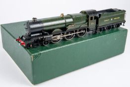 An OO gauge brass GWR King Class 4-6-0 tender locomotive. Superbly finished as King John 6026, in
