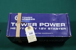 Tower Hobbies Tower Power Heavy-Duty 12V Starter. A model aircraft engine starter for engines up