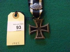 A Franco Prussian War Iron Cross, with "25" oak leaf award. GC £300-400