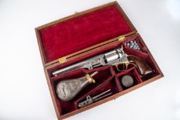 A 6 shot .36" Civil War Period Colt Model 1851 Navy percussion revolver, number 175589 (1864),