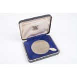 A silver Westminster Abbey 900th Anniversary Commemorative Medal (1065 - 1965). Hallmarked for