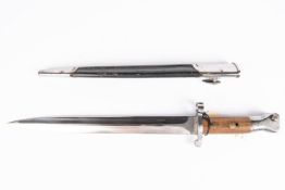 A second type P1888 bayonet, by Wilkinson, London, the blade and walnut grips bearing Wilkinson