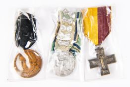 3 WWII Italian medals, complete with ribbons. GC £60-80