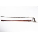 An Artillery or Light Cavalry NCOs sword of 1821 pattern, plain fullered blade 32" with "Proved"