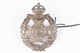 An officer's silver plated KC cap badge of The Bloomsbury Rifles, VGC, nicely toned. £60-80